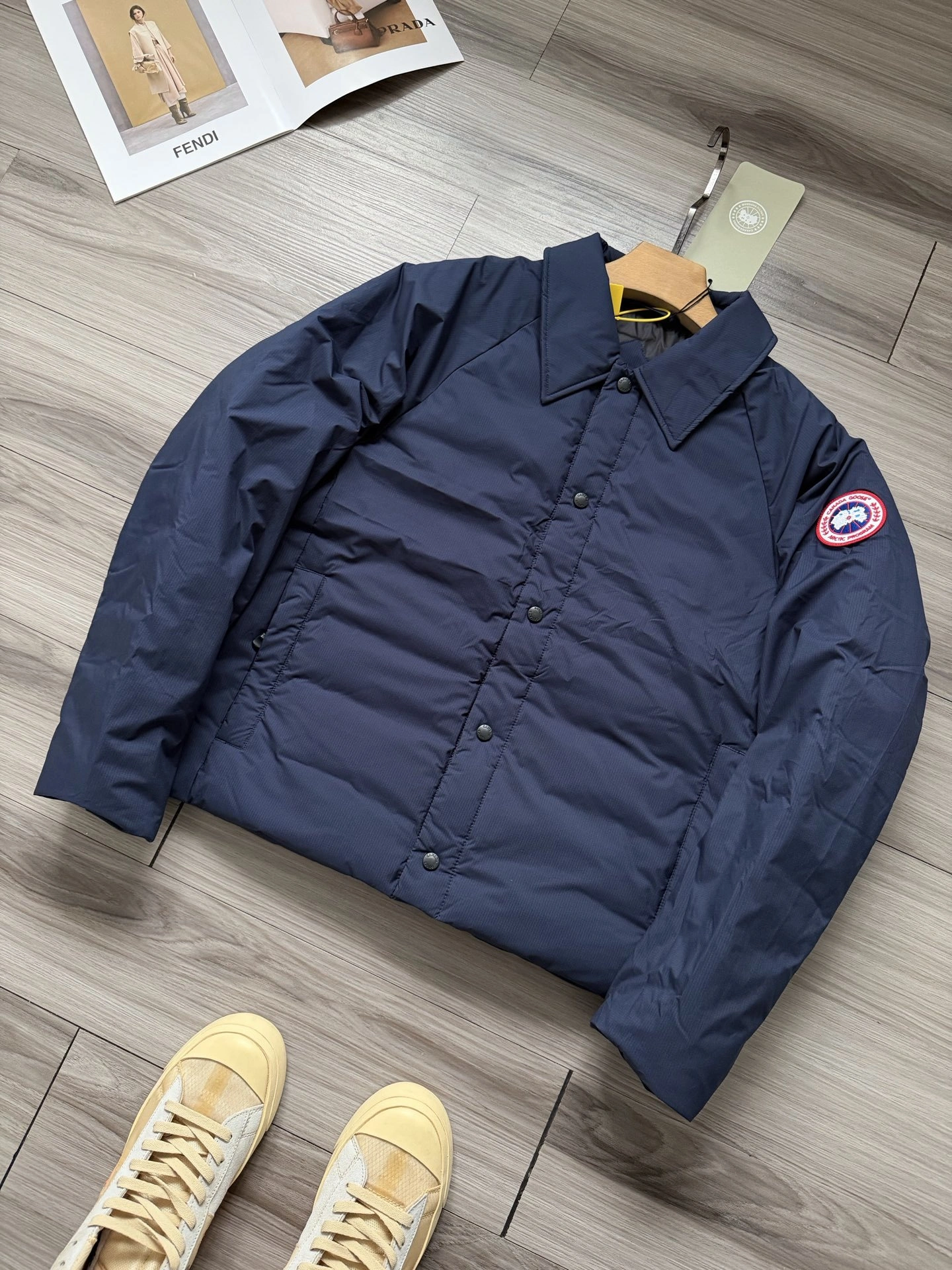 wg.luxury- 6oos5 Down jacket 90 white duck down embroidery 2colour item:E-F524J3003-2